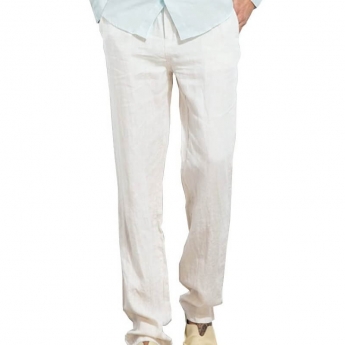 Pantalón de Lino Blanco | Productos De