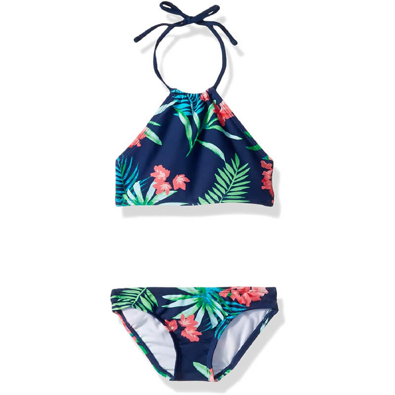 Bikini Halter con Estampado Floral