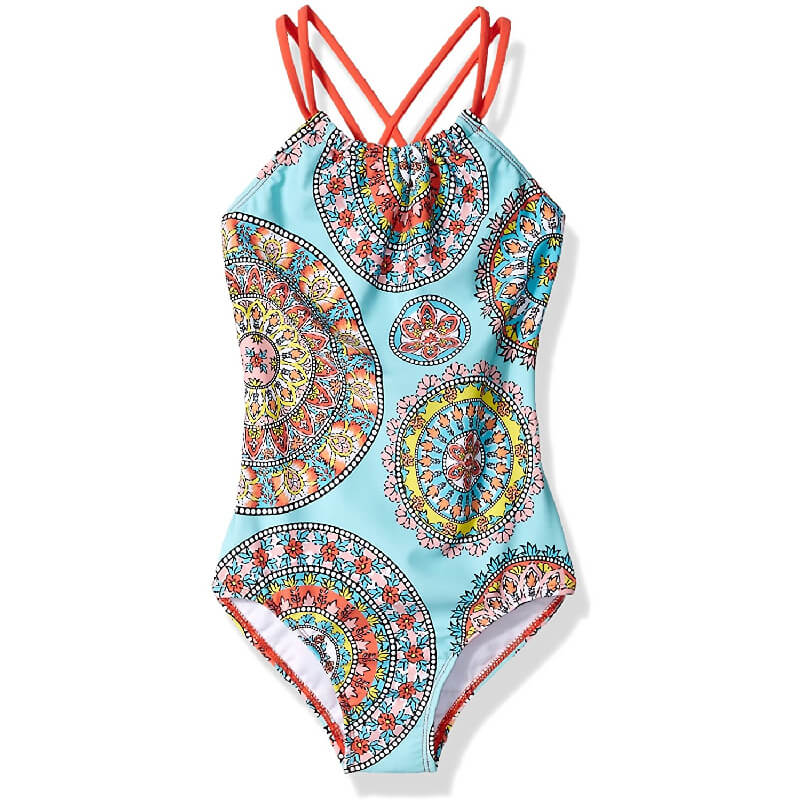 Monokini Azul con Mandalas