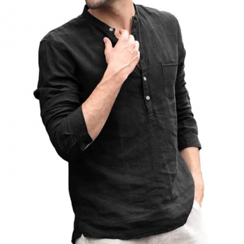 Camisa Casual Negra