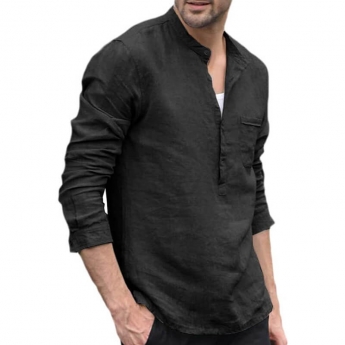 Camisa Casual Negra