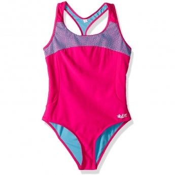 Monokini Rosa con Malla