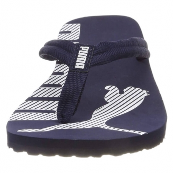 Sandalias Azules Con Logo