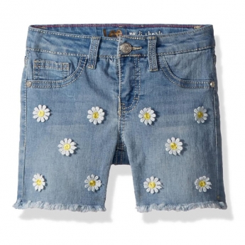 Short de Mezclilla con Flores