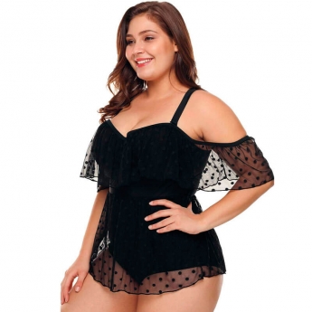 Traje de Baño Negro para Gordita